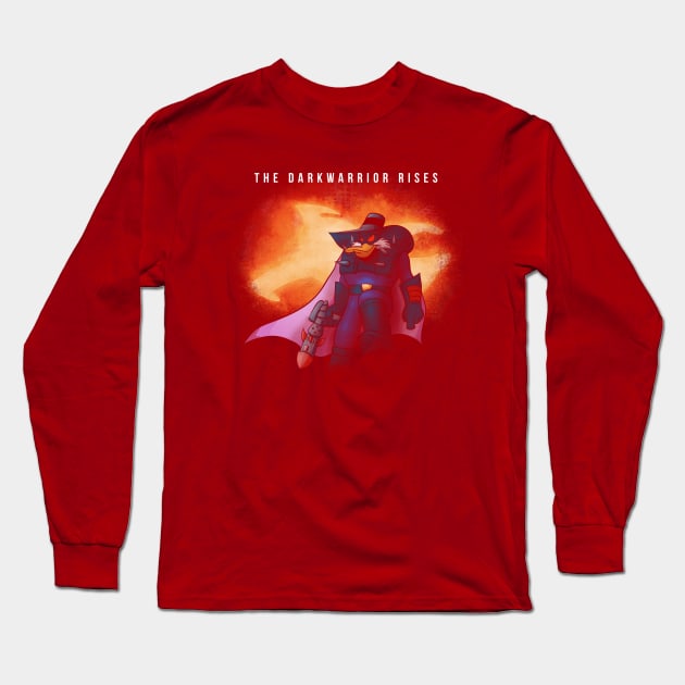 The Darkwarrior Rises Long Sleeve T-Shirt by crula